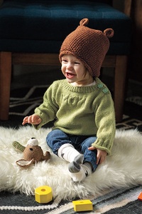 Bumpy Bear Hat - knitting pattern