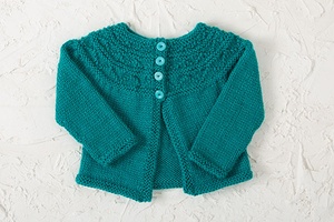 Round Yoke Cardigan - knitting pattern