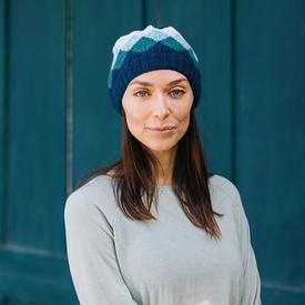 Leadlight Hat: Fingering - knitting pattern