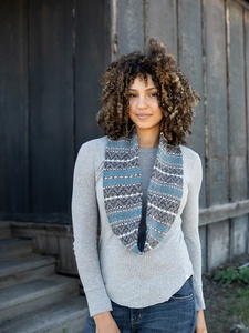 Cross Hollow Cowl & Scarf - knitting pattern