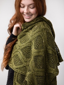 Raquettes Shawl - knitting pattern