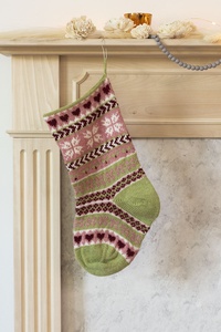 Perfect Holiday Fair Isle Stocking - knitting pattern