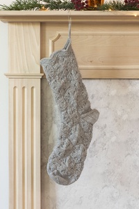 Let It Snow Stocking - knitting pattern