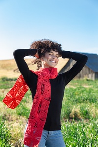 Paintbrush Motif Scarf