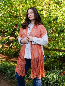 Broadleaf Wrap - knitting pattern