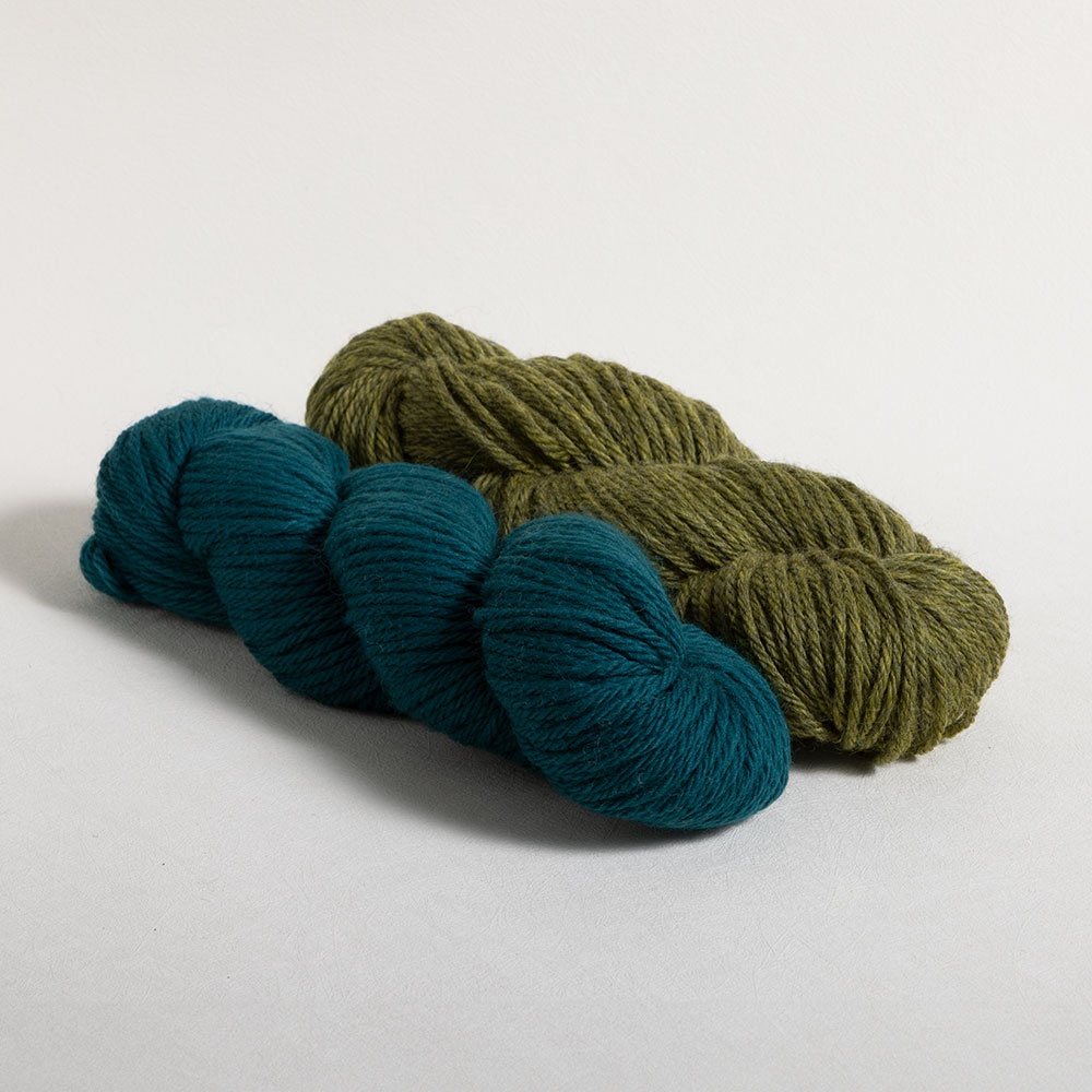 Green wool yarn for handmade clothes and accessories -50 gram