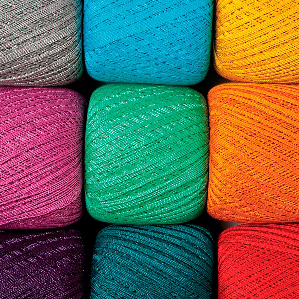 Knit Picks Curio #10 Lace Weight 100% Mercerized Cotton Crochet Thread Yarn  100 g (Black)