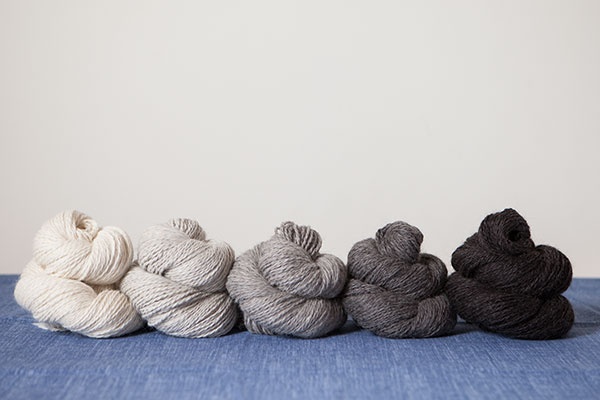 100% Alpaca Worsted Weight Yarns in Natural Colors