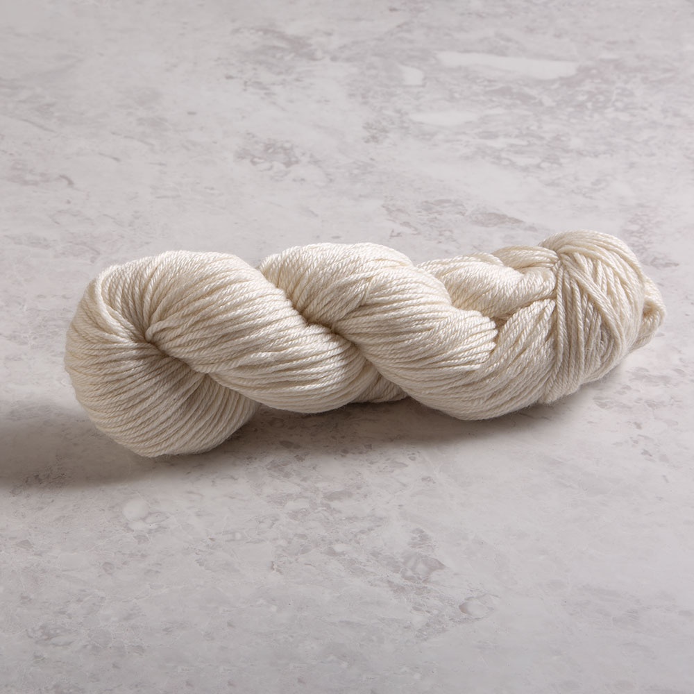 Knit Picks Gloss DK Merino Wool Silk 'Robot' Light Gray Peruvian Yarn