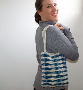 Ocean Waves Crochet Bag