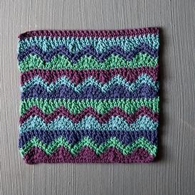 Mismatched Crochet Dishcloth
