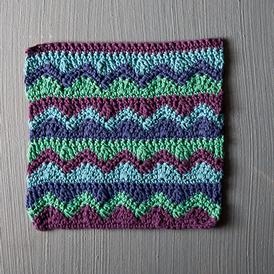 Mismatched Crochet Dishcloth - knitting pattern