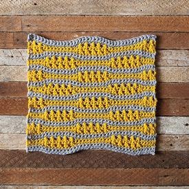 Ebb + Flow Crochet Dishcloth - knitting pattern