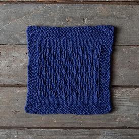 Double V Dishcloth - knitting pattern