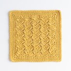 Custard Pie Crochet Dishcloth