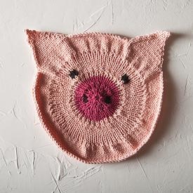 Some Pig Dishcloth - knitting pattern