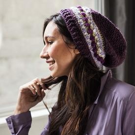 Plum Pudding Slouch - knitting pattern