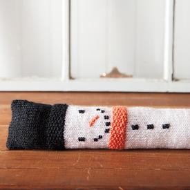 Snowman Draft Stopper - knitting pattern