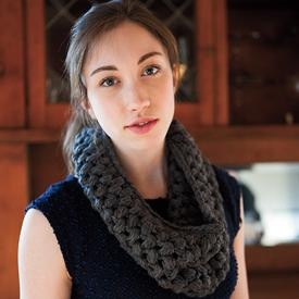 Puff Stitch Crochet Cowl - knitting pattern