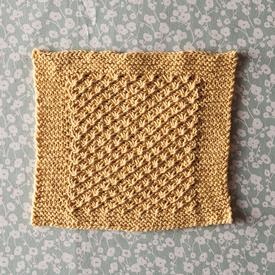 Field of Flowers Dishcloth - knitting pattern