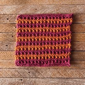 Tropical Vacation Dishcloth - knitting pattern