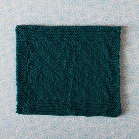 Fishbones Dishcloth Pattern