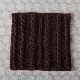 Knit Dish Cloths Black and Cream - Set of 3