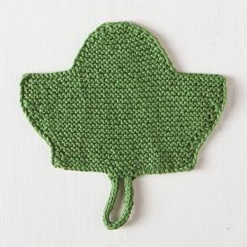 Leaf Dishcloth - knitting pattern