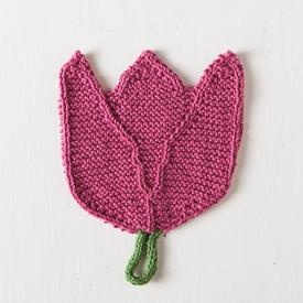 Tulip Dishcloth - knitting pattern