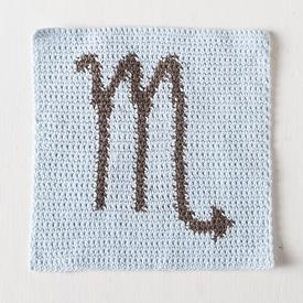 Zodiac Dishcloth Series Scorpio - knitting pattern