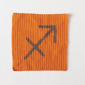 Zodiac Dishcloth Series Sagittarius - knitting pattern