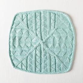 Triangle Squared Dishcloth - knitting pattern