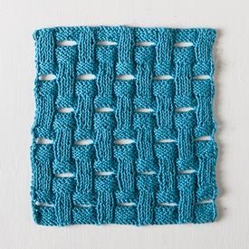 Woven Dishcloth - knitting pattern