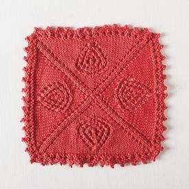 Wildrose Dishcloth - knitting pattern