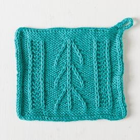 Free Washcloth Pattern - Knotted Cables from knitpicks.com