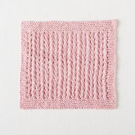 Simple Eyelet Washcloth - knitting pattern