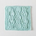 Knotted Cables Washcloth