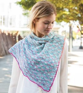 Deep Ocean Shawl - knitting pattern