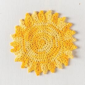 The Sun's Out! Dishcloth - knitting pattern