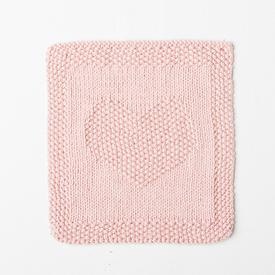 Heart Baby Cloth Free Knitting Pattern