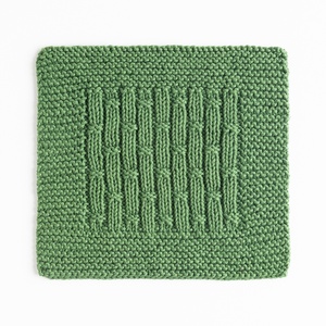 Bamboo Rib Dishcloth - knitting pattern