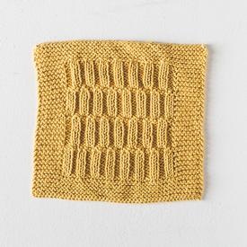 Tucked Rib Dishcloth - knitting pattern