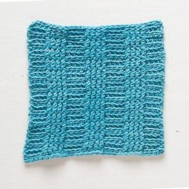 Crochet Rib Dishcloth
