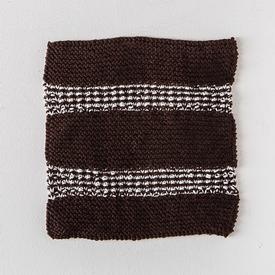 Woven Stripes Dishcloth - knitting pattern