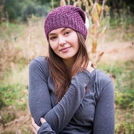 Alux Slouch Hat - knitting pattern