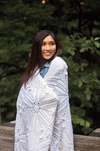 Love Triangles Throw - knitting pattern
