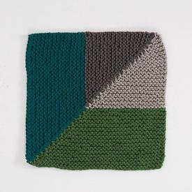 Mitered Quarters Dishcloth - knitting pattern