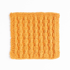 Artsy Byzantine Knit Dishcloth [FREE Knitting Pattern]