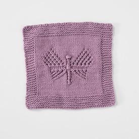 Lace Butterfly Dishcloth - knitting pattern