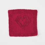 Lace Heart Dishcloth